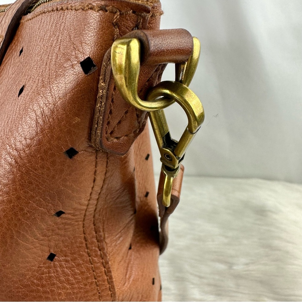 Madewell Brown Perforated Crossbody Bag - Picture 14 of 16